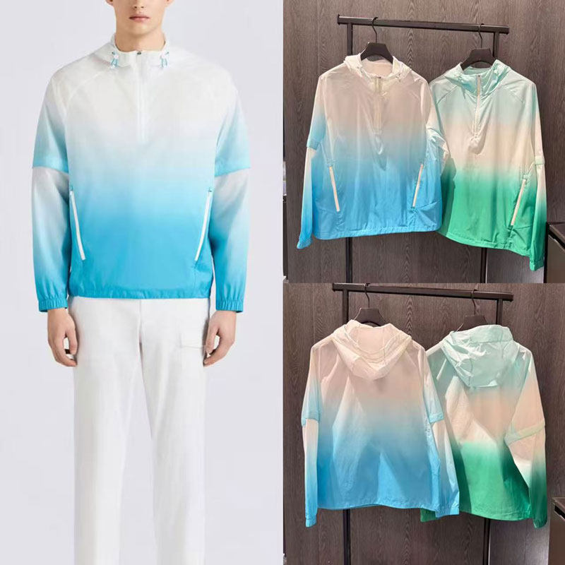 Windbreaker Men Zip - Jaket Pelindung Matahari Golf Pria Gaya
