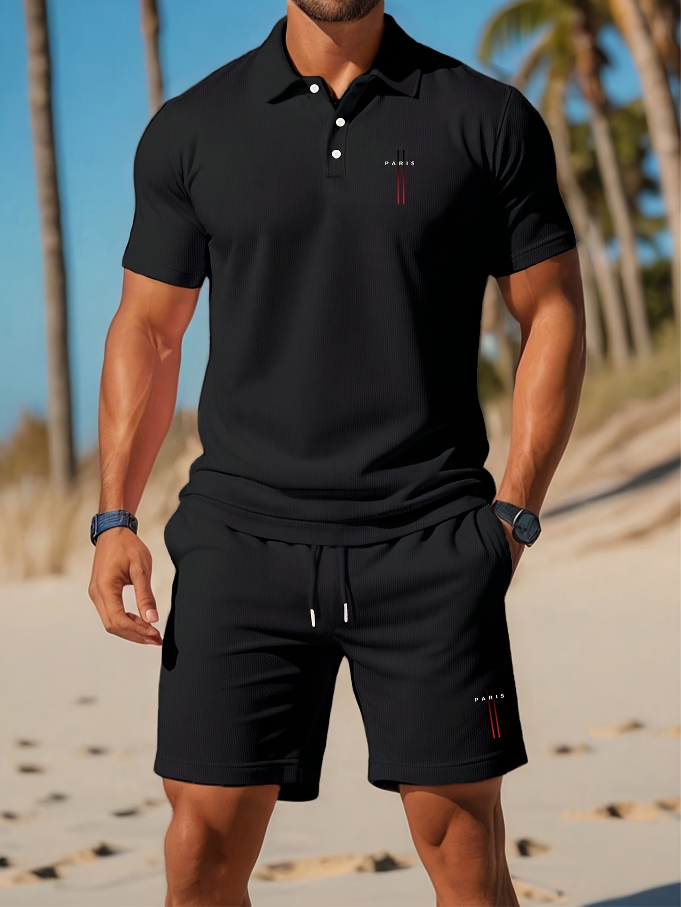 Men'S Fashion Polo - Set Kaos Polo Pria Musim Panas