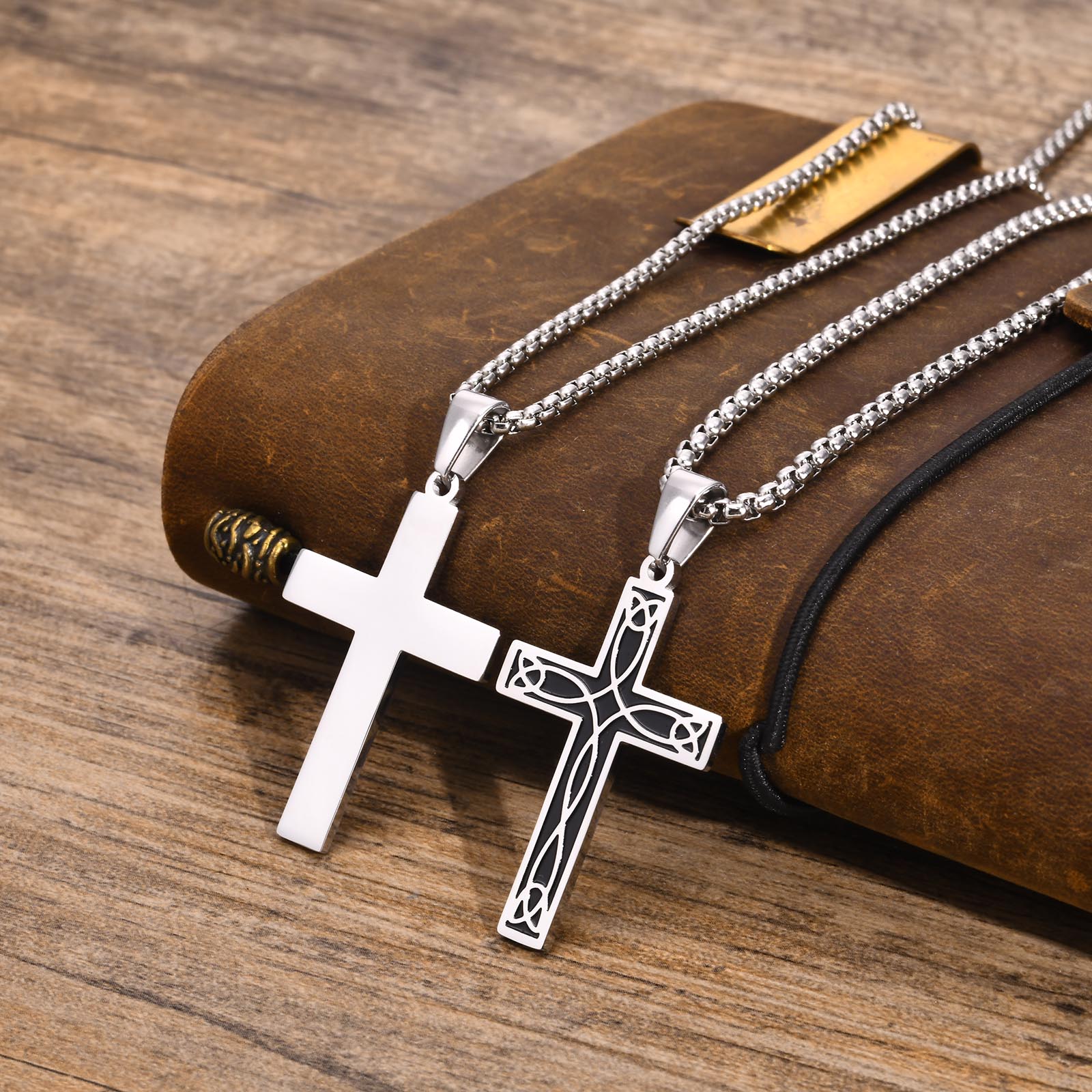 Mens Fashion In The 1930S - Mprainbow kalung salib etnik Celtic, liontin