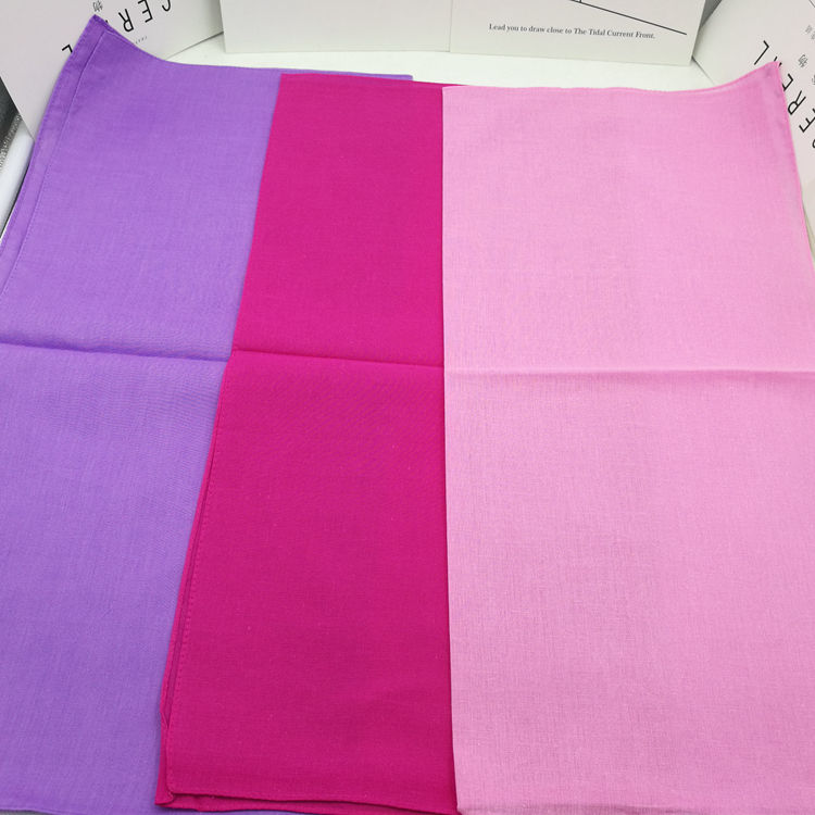 Men'S Fashion Head Scarf - Turban Warna Murni Katun Hip-Hop Bandana