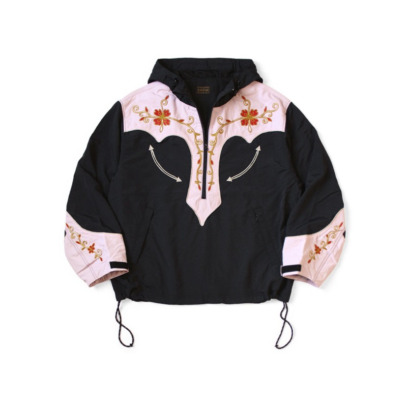 Windbreaker Men Zip - Jaket Anorak Bordir Bunga High Street
