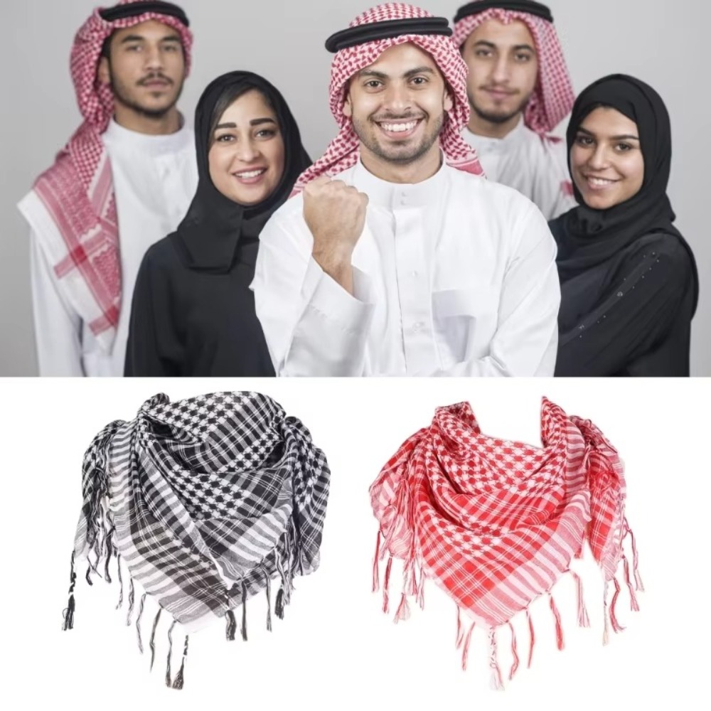 Men'S Fashion Head Scarf - Syal Arab Jilbab Kain Arab Besar