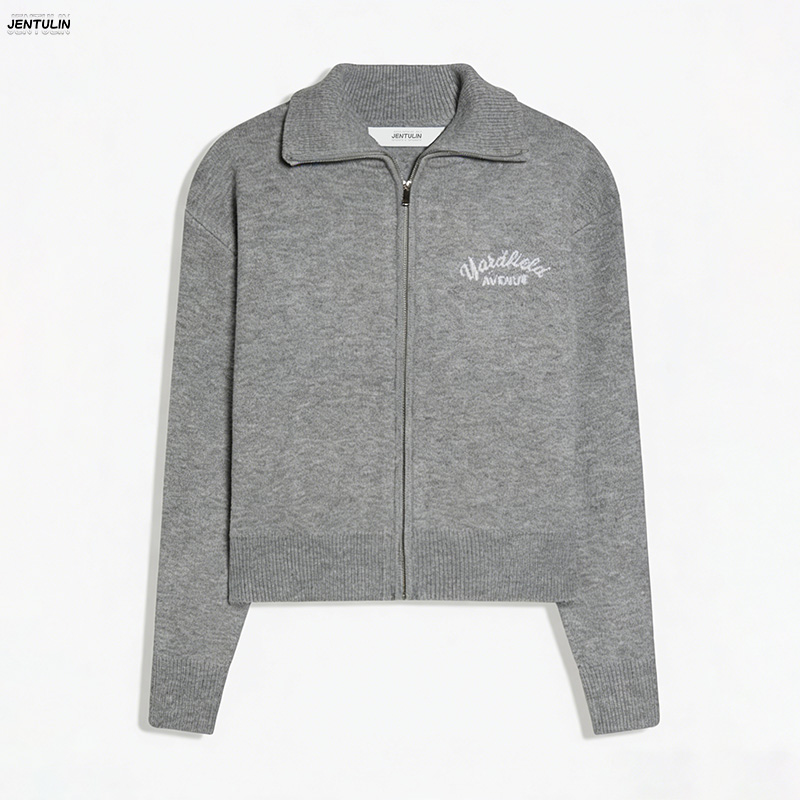 Men'S Fashion Zip Sweater - Retro Spliced ​ ​ Sweter Rajut