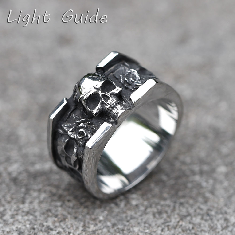 Men'S Fashion Guide - Cincin tengkorak antik 316L pria baru