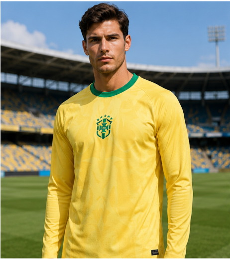 Mens Fashion Trend 2026 - Kaos Sepak Bola Lengan Panjang Edisi