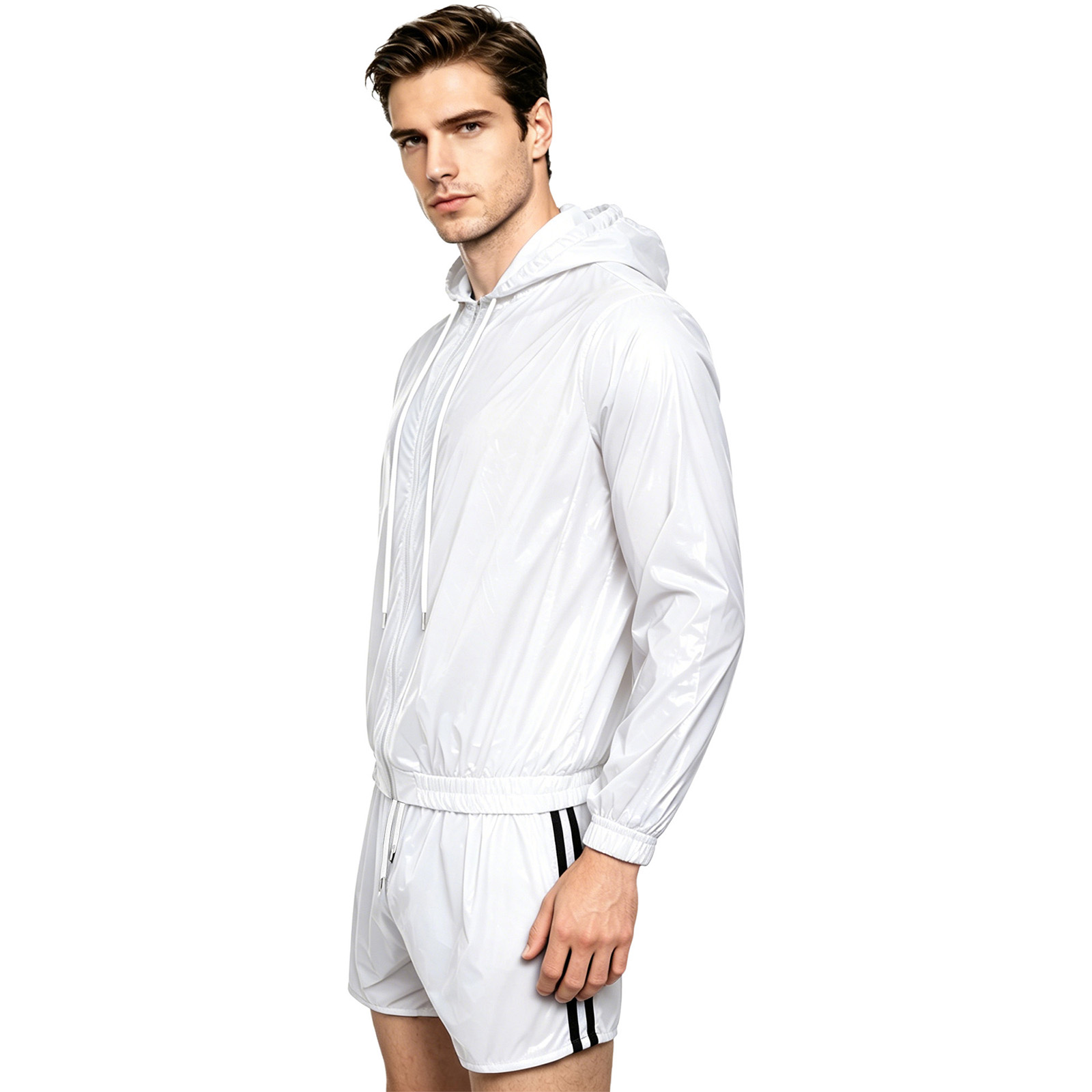Pakaian Olahraga Renang Tahan  - Windbreaker Men Zip ulasan dan harga