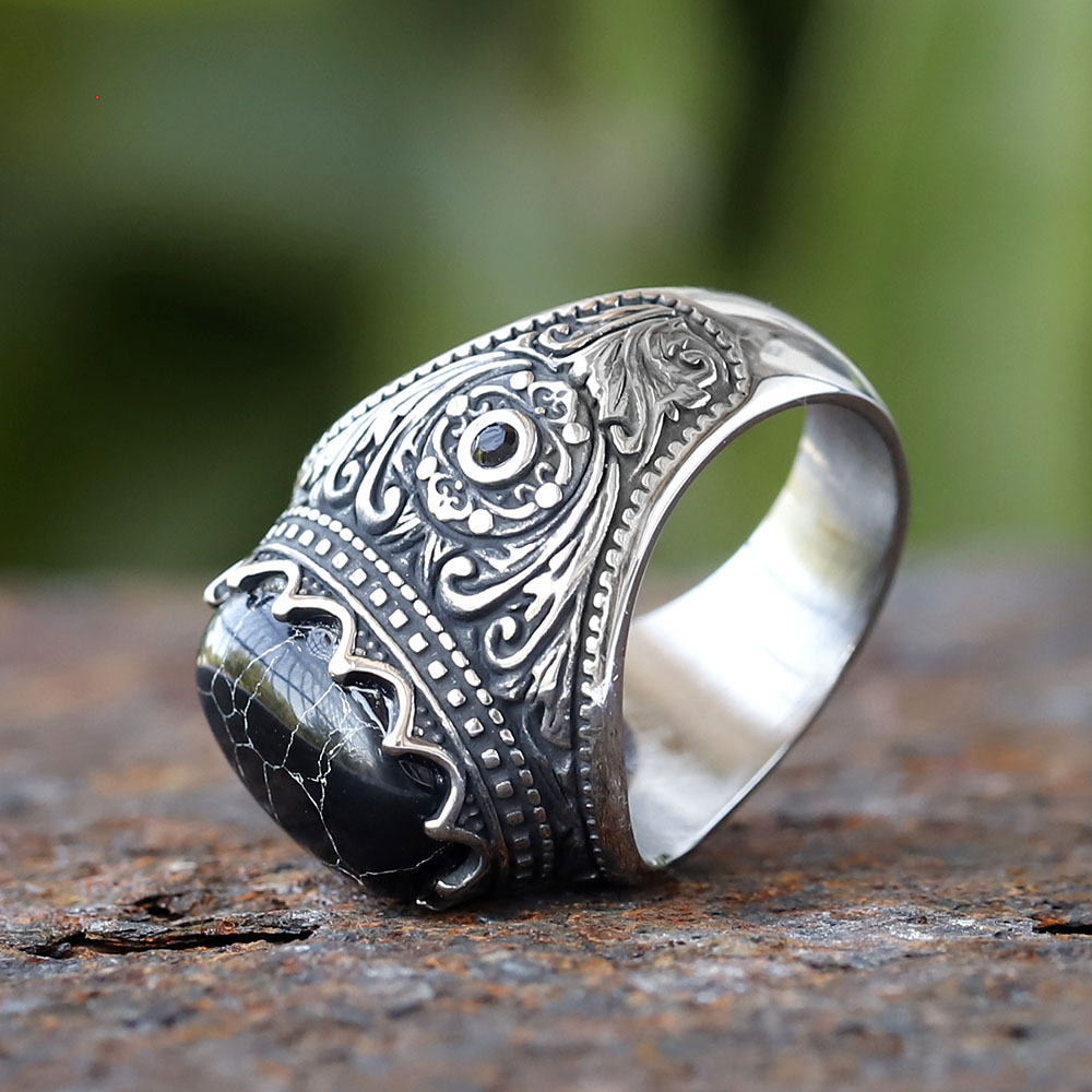 Cincin zirkon Hitam Turki buat - Men'S Fashion Guide ulasan dan harga