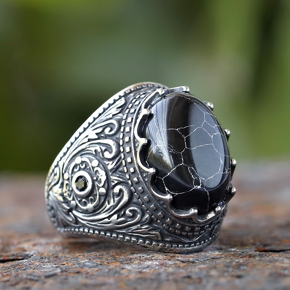 Cincin zirkon Hitam Turki buat - Men'S Fashion Guide ulasan dan harga