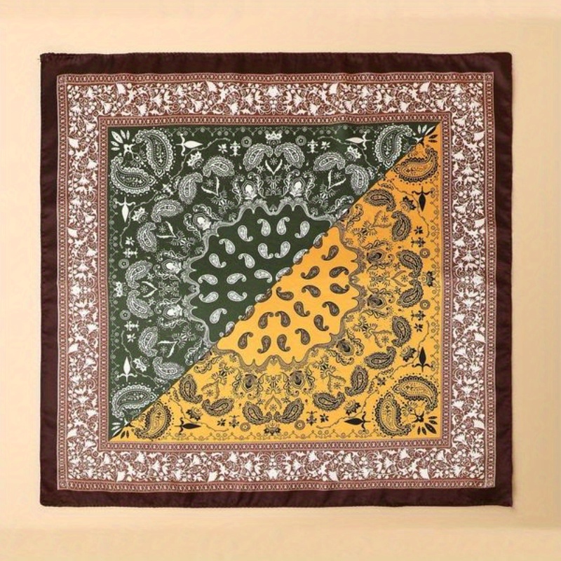 Selendang Persegi Bermotif Pai - Men'S Fashion Head Scarf ulasan dan harga