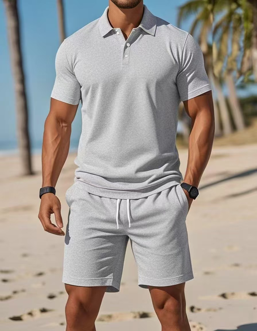 Set Kaos Polo Musim Panas Pria - Men'S Fashion Polo ulasan dan harga