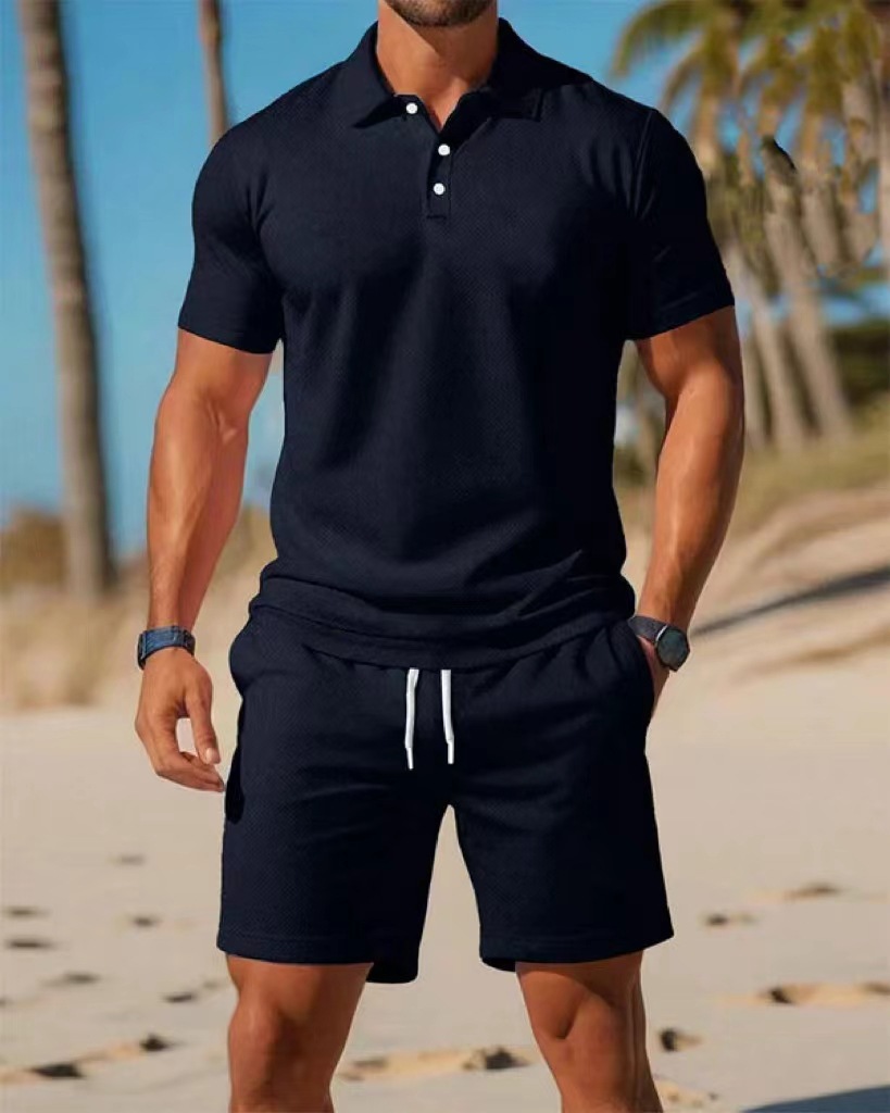 Set Kaos Polo Musim Panas Pria - Men'S Fashion Polo ulasan dan harga