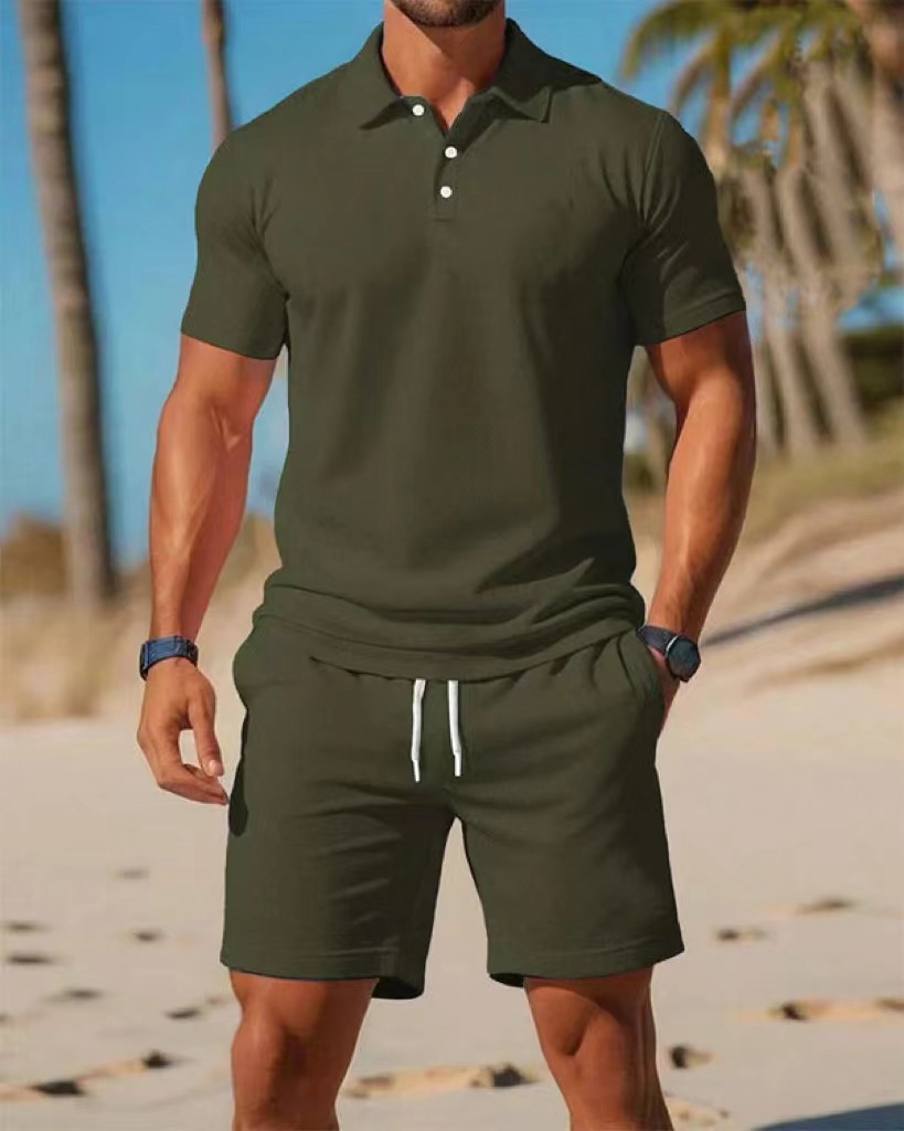 Set Kaos Polo Musim Panas Pria - Men'S Fashion Polo ulasan dan harga