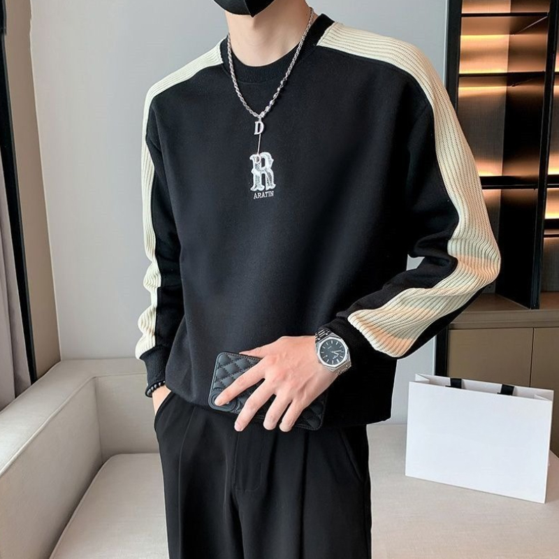 Kaos Pria Alphabet Black Model - Men'S Fashion Deals ulasan dan harga