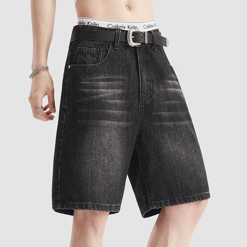 Celana Pendek Denim Hitam Tipi - Men'S Fashion Jeans ulasan dan harga