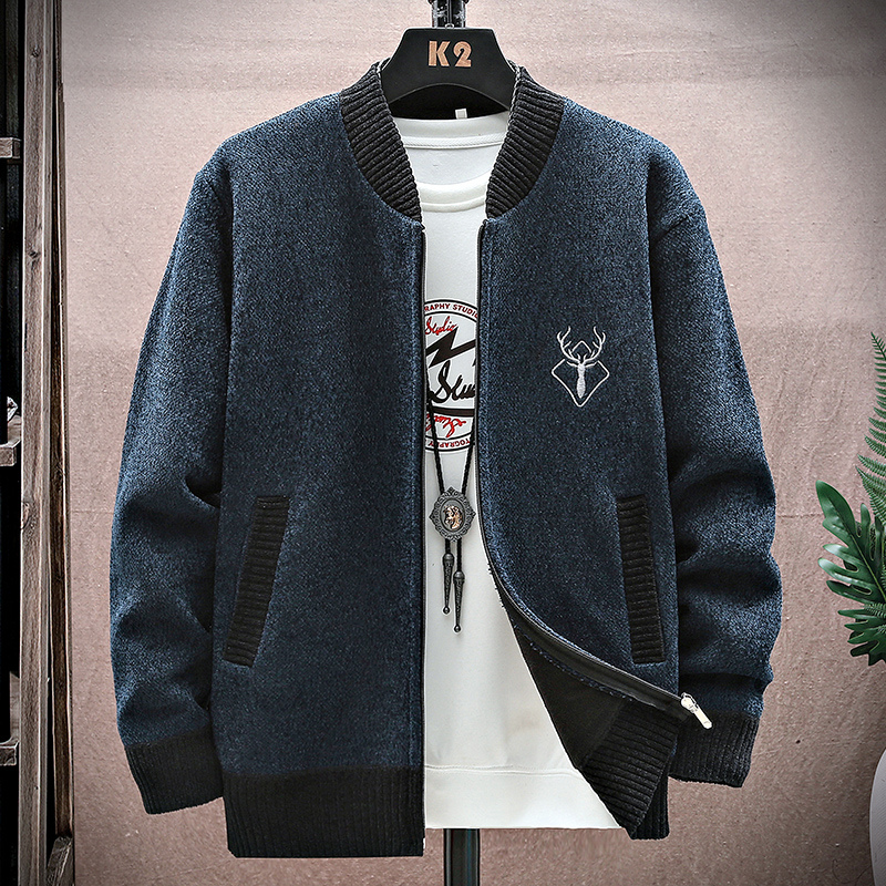 Kardigan Pria Rajutan Sweaterc - Men'S Fashion Zip Sweater ulasan dan harga