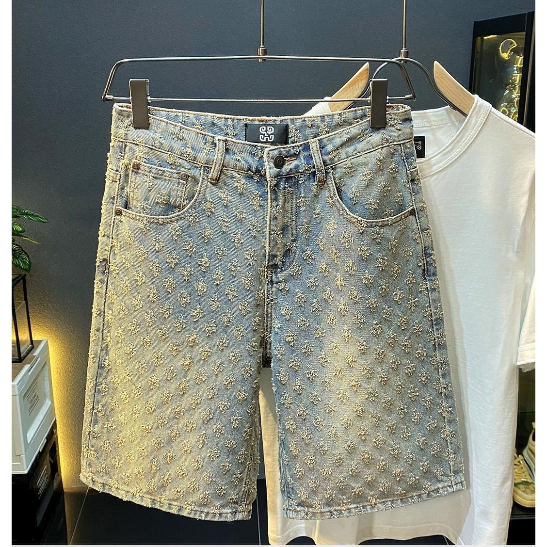 Celana Pendek Denim High Stree - Men'S Fashion Jeans ulasan dan harga