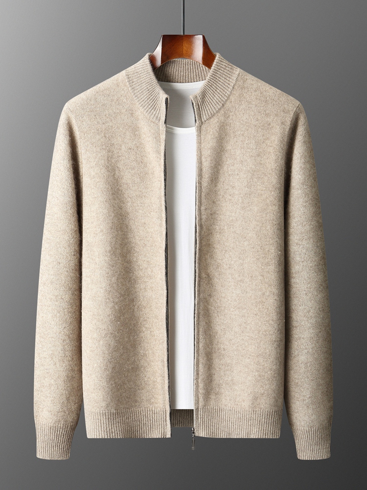 Kardigan Rajut Pria Wol Merino - Men'S Fashion Zip Sweater ulasan dan harga