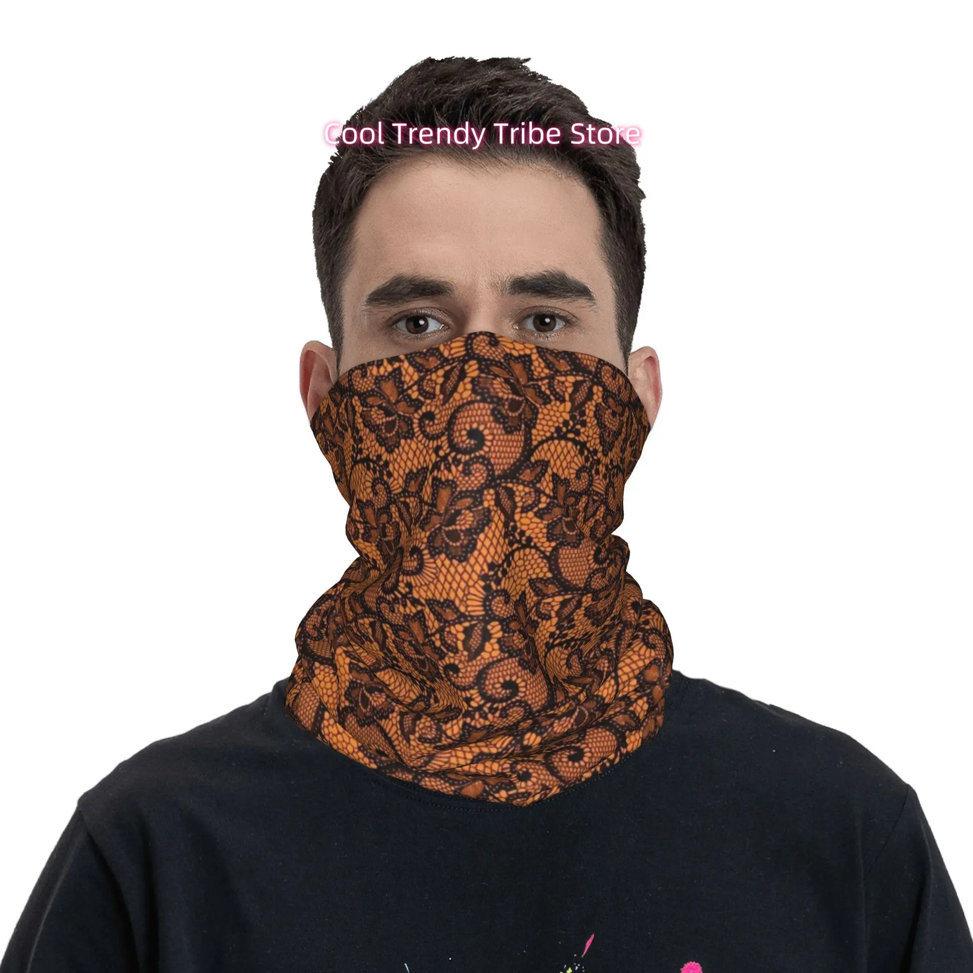 Bandana Pria Motif Bunga Renda - Men'S Fashion Head Scarf ulasan dan harga