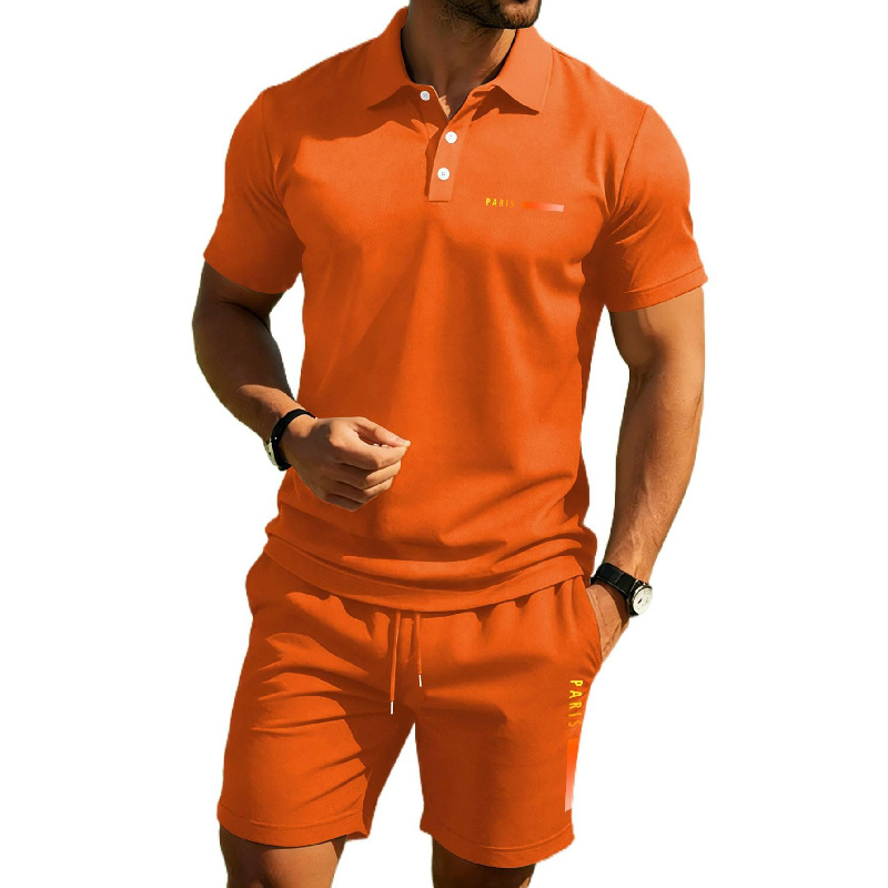 PARIS Print Kemeja polo musim  - Men'S Fashion Polo ulasan dan harga