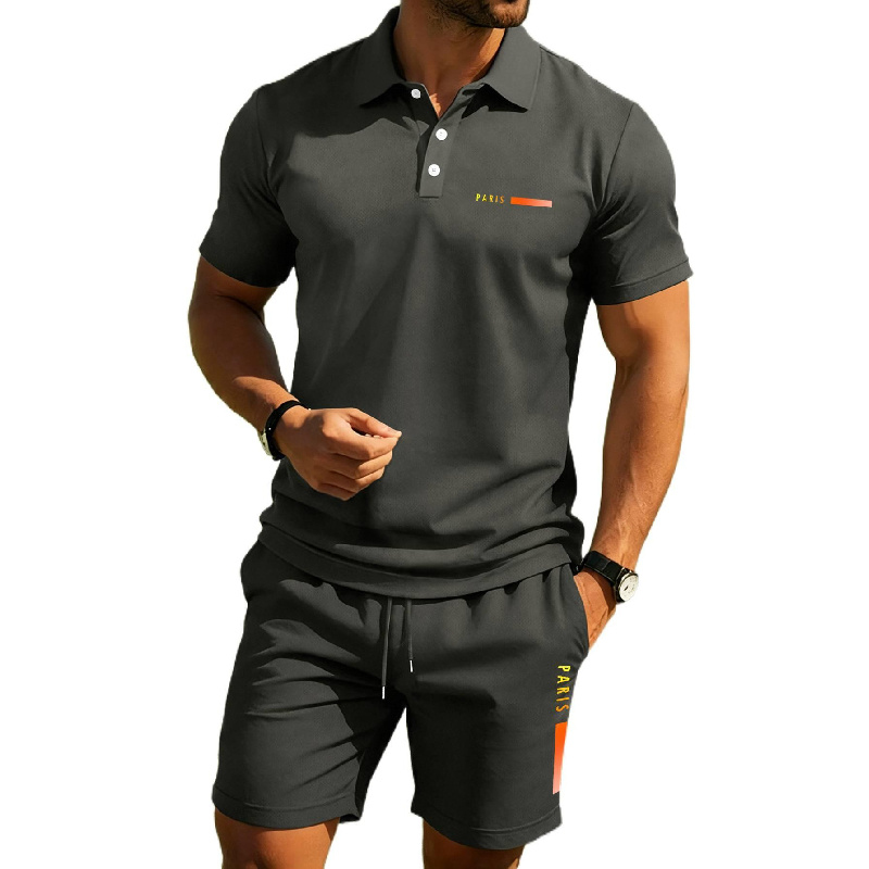 PARIS Print Kemeja polo musim  - Men'S Fashion Polo ulasan dan harga
