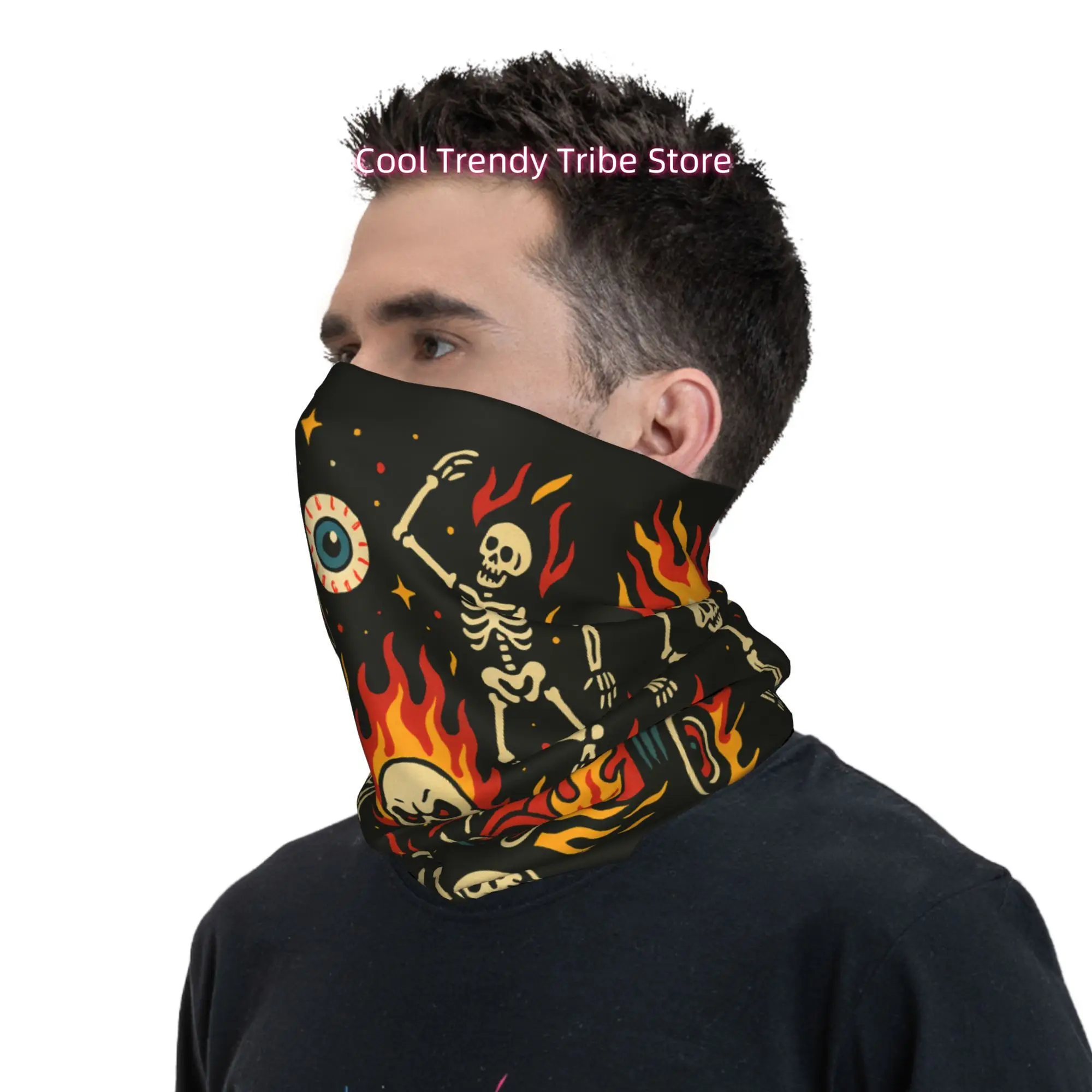 Bandana Pria Motif Tengkorak B - Men'S Fashion Head Scarf ulasan dan harga
