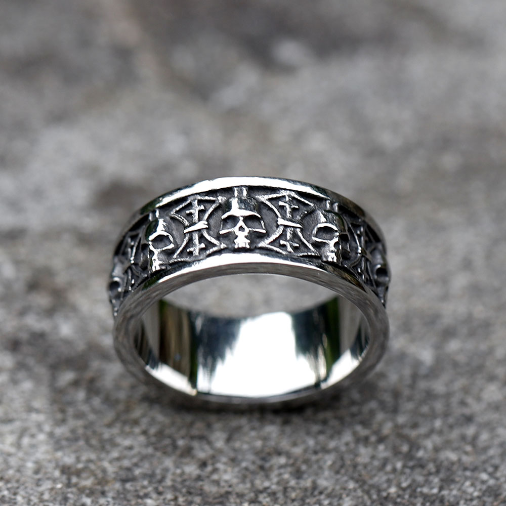 Cincin tengkorak 316L besi tah - Men'S Fashion Guide ulasan dan harga