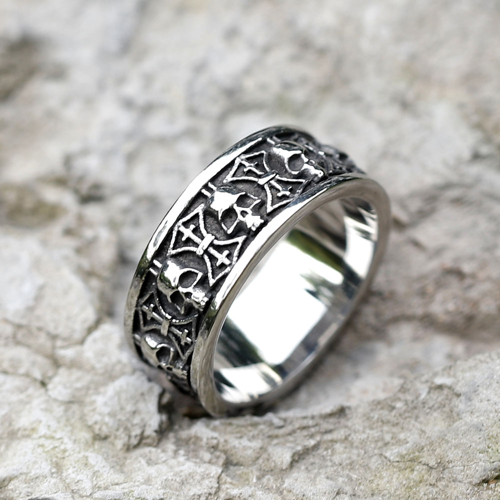 Cincin tengkorak 316L besi tah - Men'S Fashion Guide ulasan dan harga