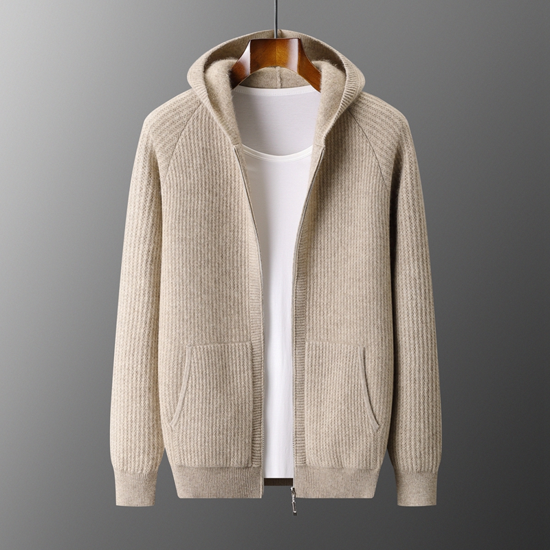 Kardigan Hoodie Ritsleting Teb - Men'S Fashion Zip Sweater ulasan dan harga