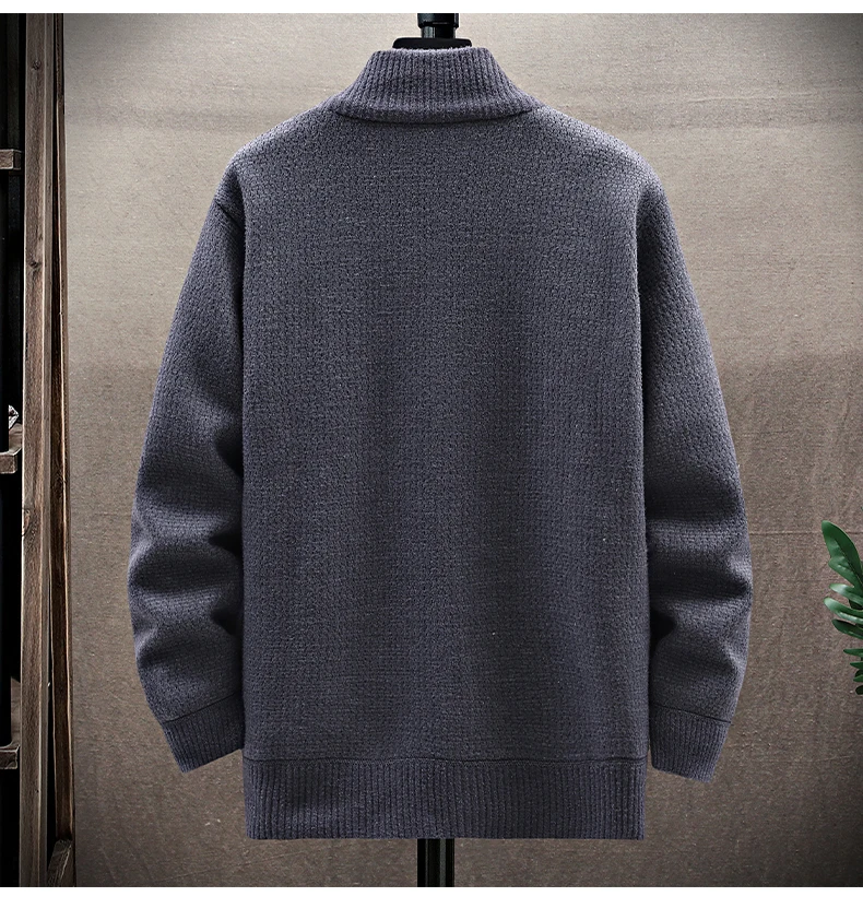 Kardigan Sweater Pria Kasual B - Men'S Fashion Zip Sweater ulasan dan harga