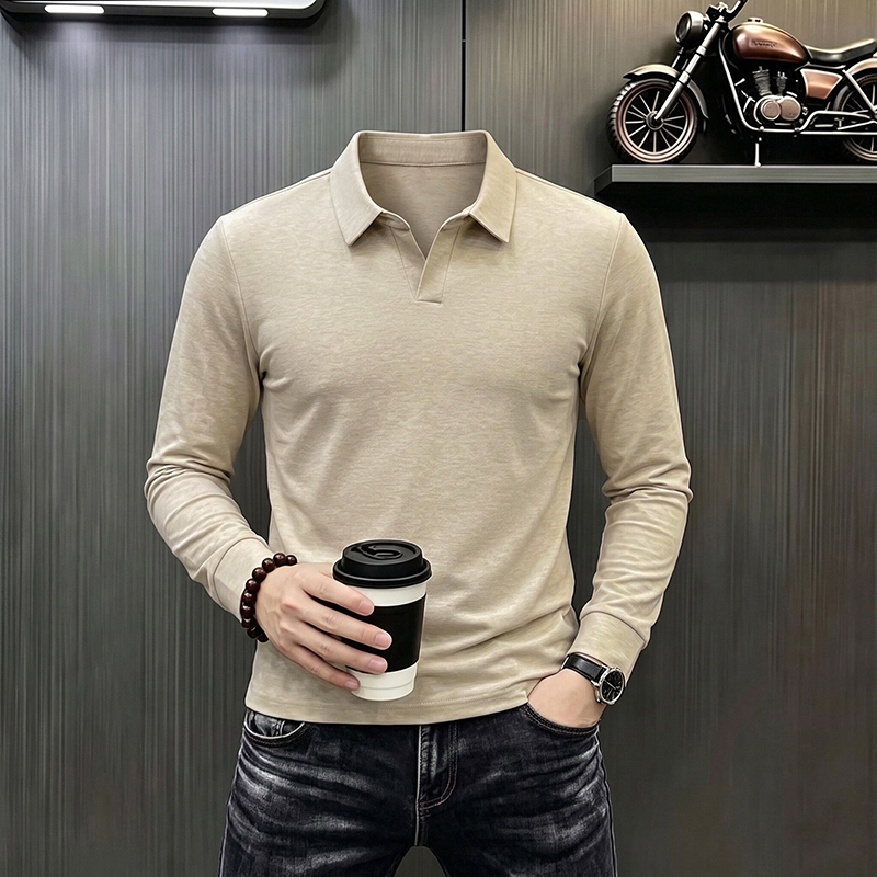 Kaos Lengan Panjang Kasual Bis - Men'S Fashion Polo ulasan dan harga