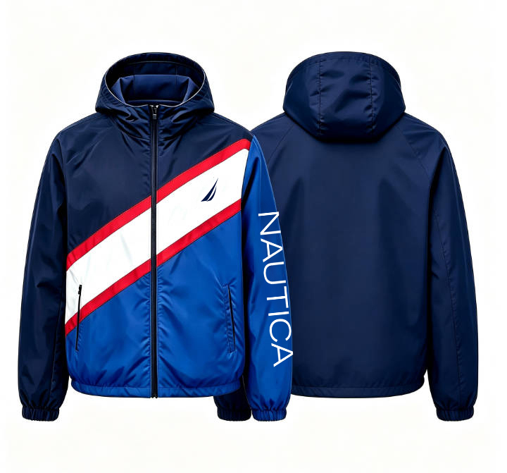 Jaket tahan angin bertudung NA - Windbreaker Men Zip ulasan dan harga