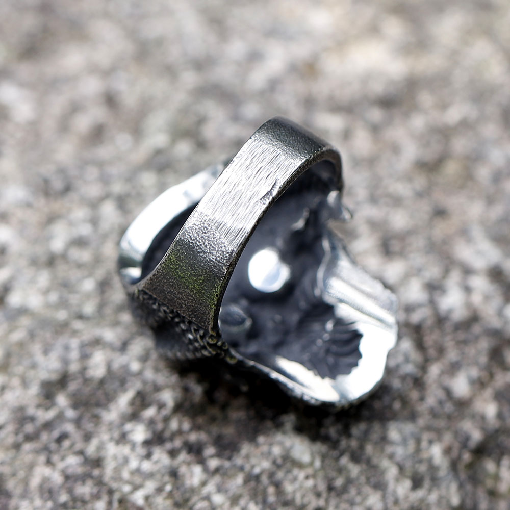 Cincin tengkorak Vintage pria, - Men'S Fashion Guide ulasan dan harga