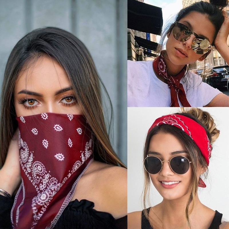 Bandana Uniseks Pria Wanita, I - Men'S Fashion Head Scarf ulasan dan harga