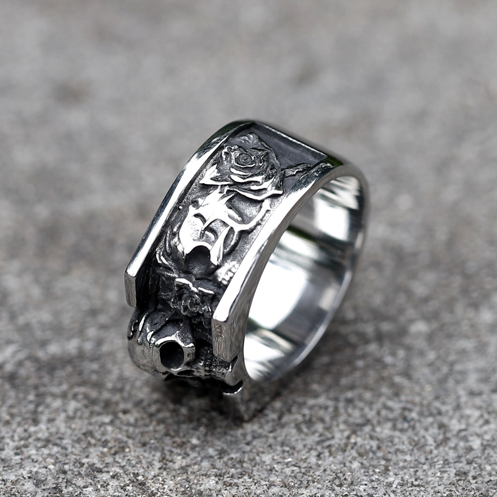 Cincin tengkorak antik 316L pr - Men'S Fashion Guide ulasan dan harga